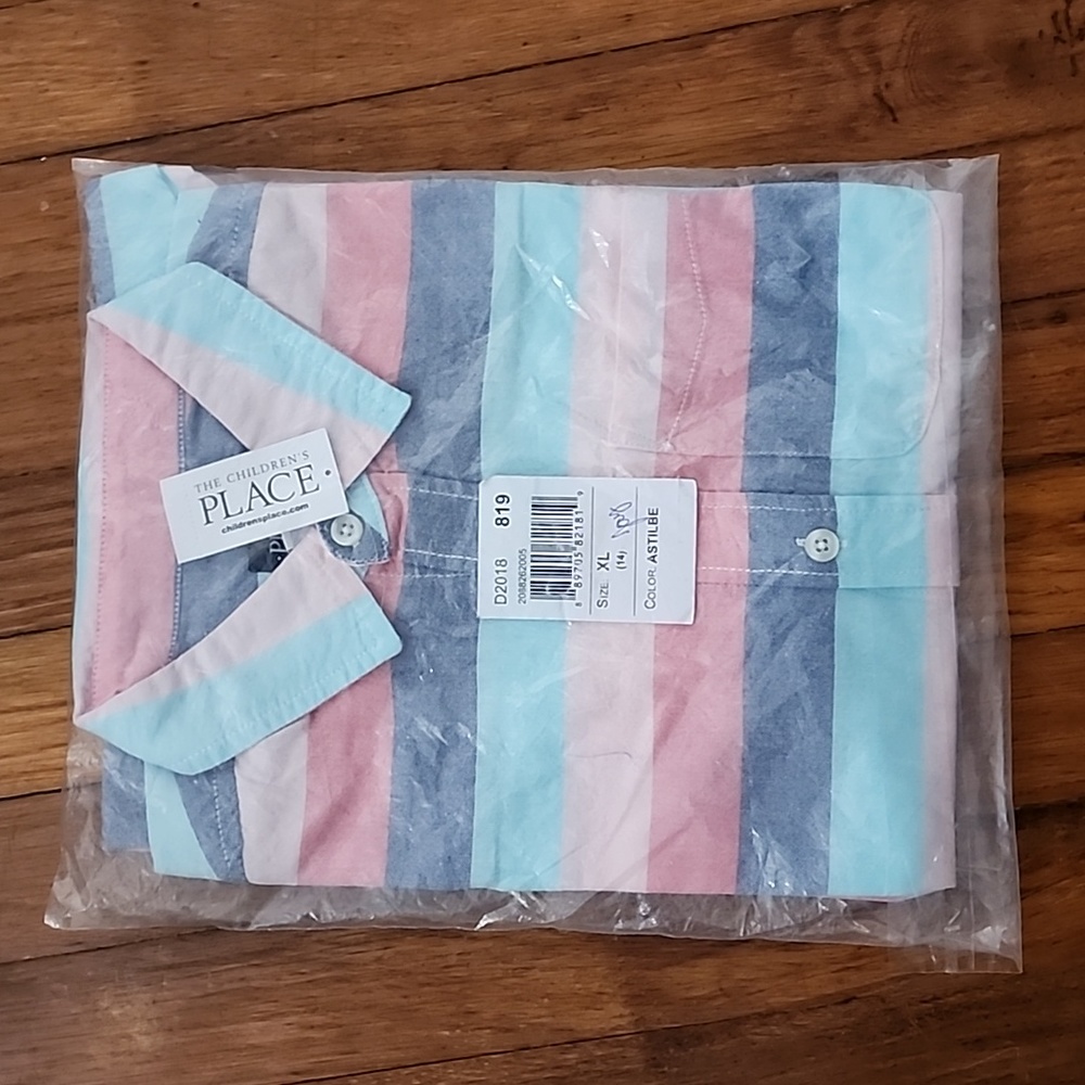 [Item 86] Short sleeve spring color Jr collar shirt